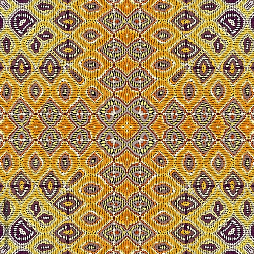 Abstract fractal pattern in afro style.
