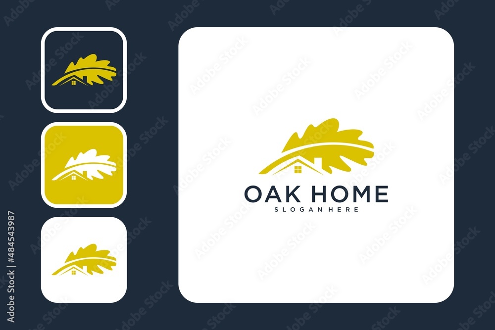 Oak home logo design