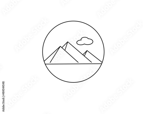 pyramid giza icon