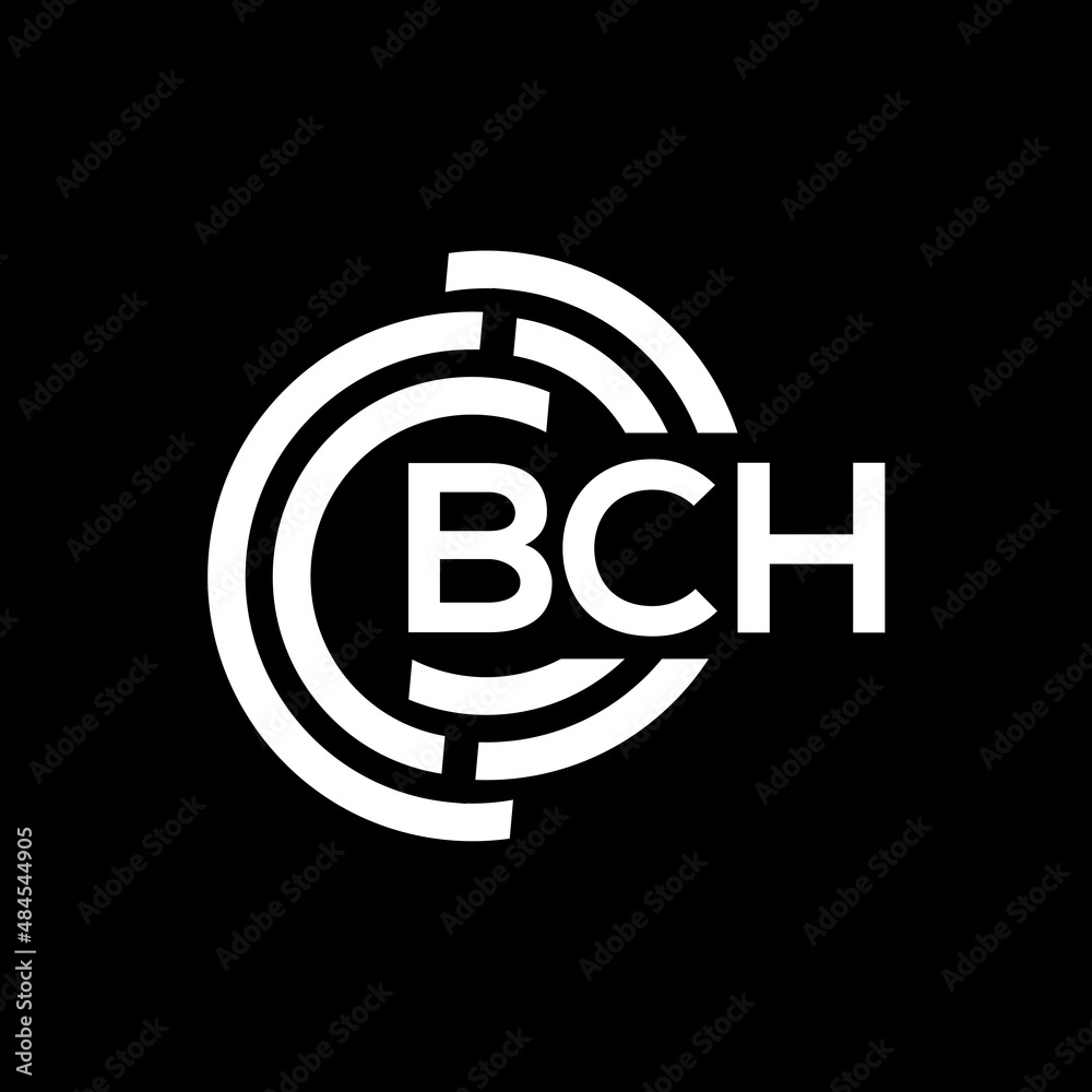 BCH letter logo design on black background. BCH creative initials letter logo concept. BCH letter design. BCH letter logo design on black background. BCH creative initials letter logo concept. BCH letter design.