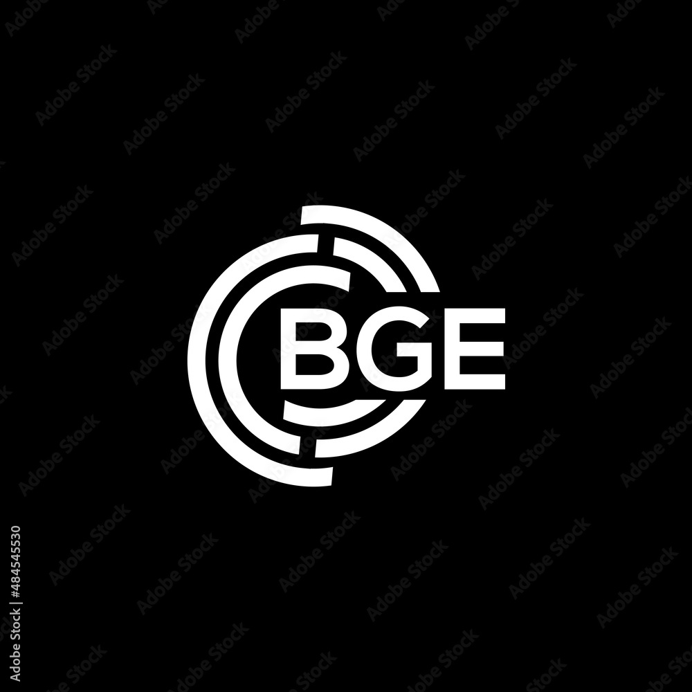 BGE letter logo design on black background. BGE creative initials letter logo concept. BGE letter design. BGE letter logo design on black background. BGE creative initials letter logo concept. BGE letter design.