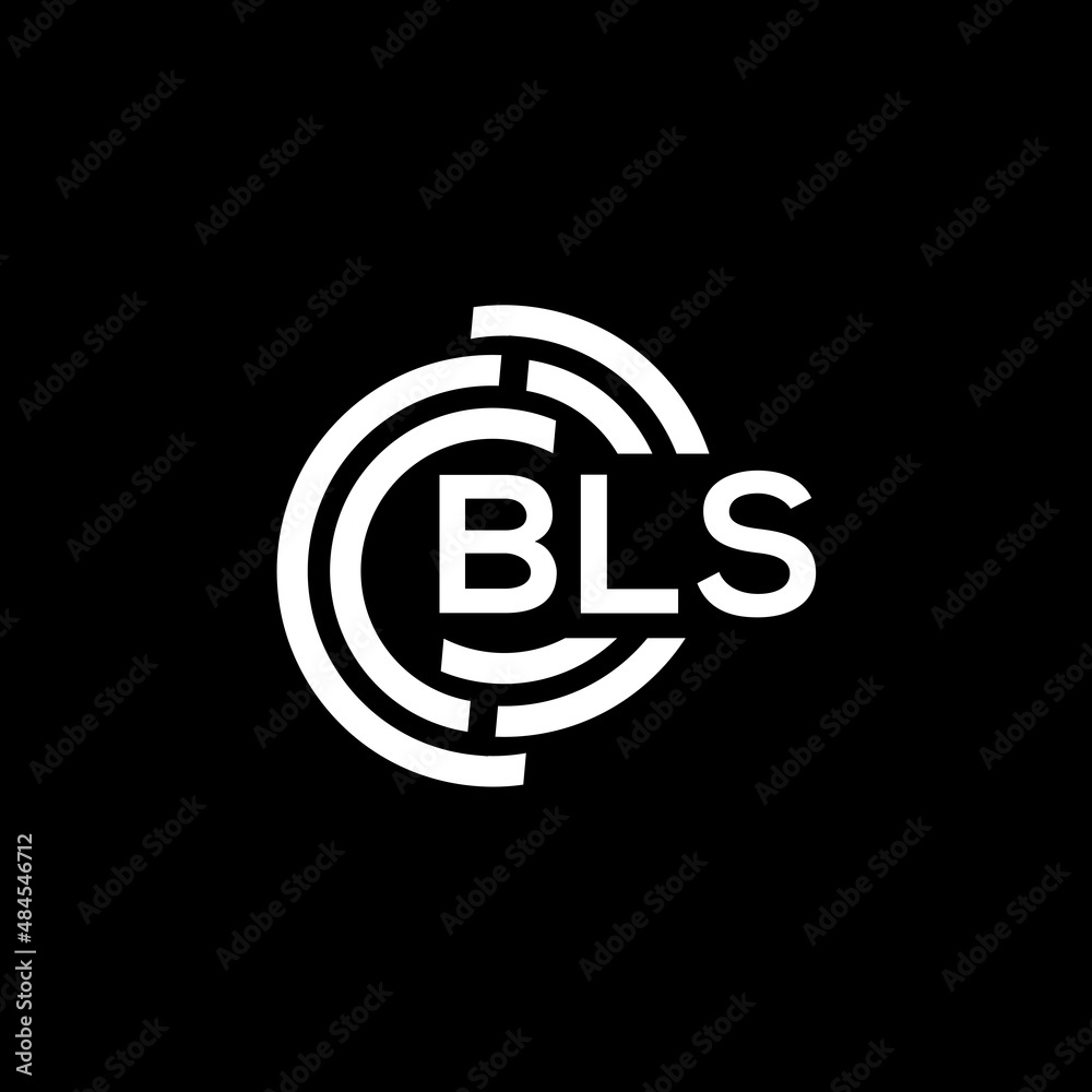 BLS letter logo design on black background. BLS creative initials letter logo concept. BLS letter design. BLS letter logo design on black background. BLS creative initials letter logo concept. BLS letter design.