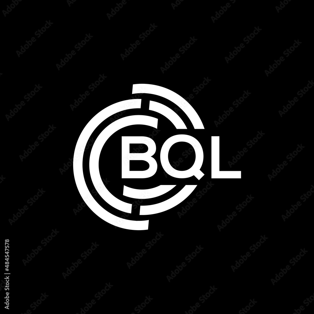 BQL letter logo design on black background. BQL creative initials letter logo concept. BQL letter design. BQL letter logo design on black background. BQL creative initials letter logo concept. BQL letter design.