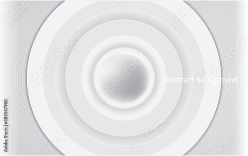 Abstract background white circle wave,2d illustration