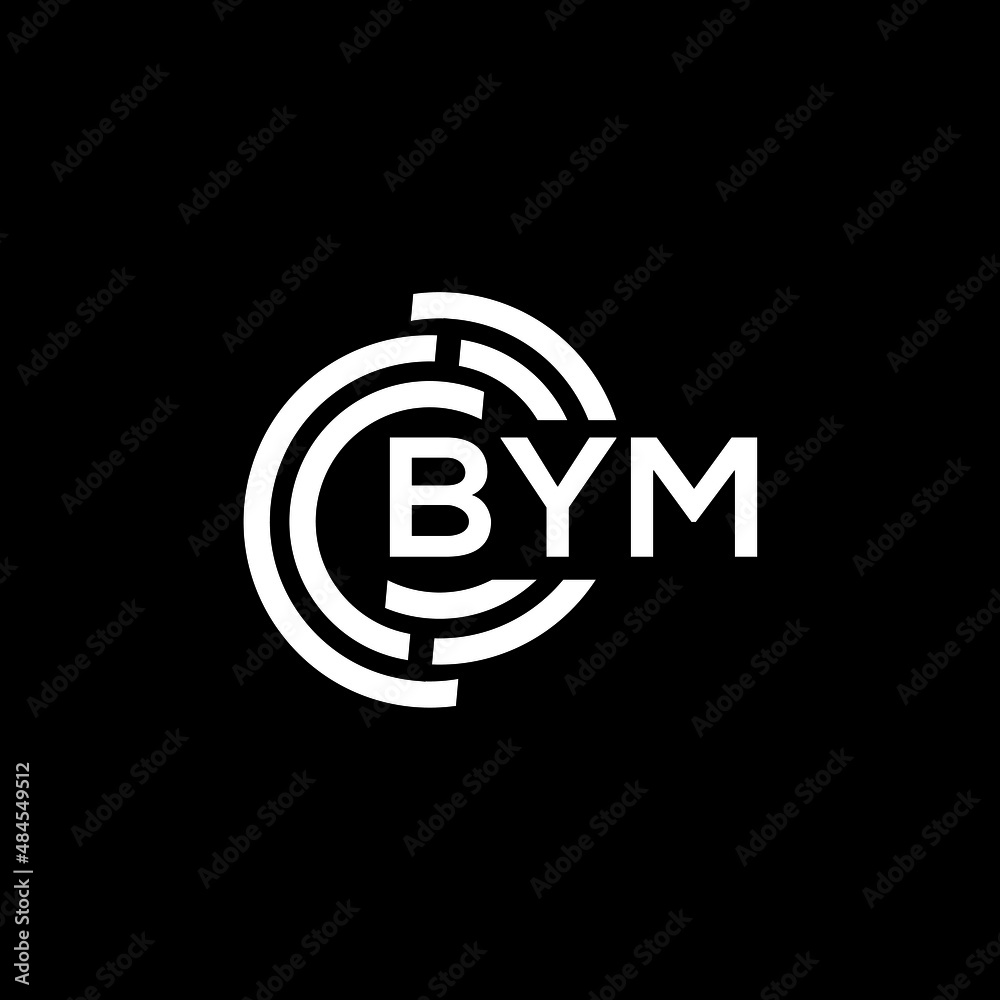 bym letter logo design on black background. bym creative initials letter logo concept. bym letter design. bym letter logo design on black background. bym creative initials letter logo concept. bym letter design.