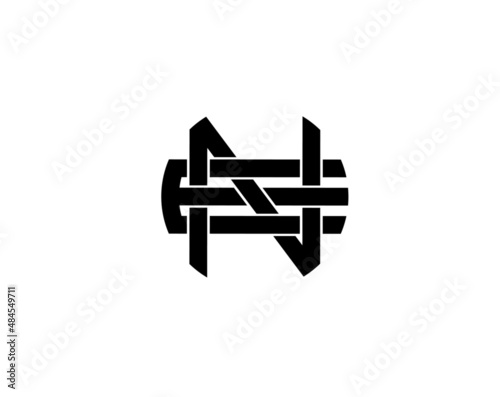 en ne e n initial letter logo