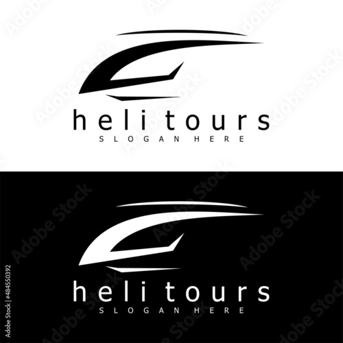 HELI LOGO ICON DESIGN VECTOR