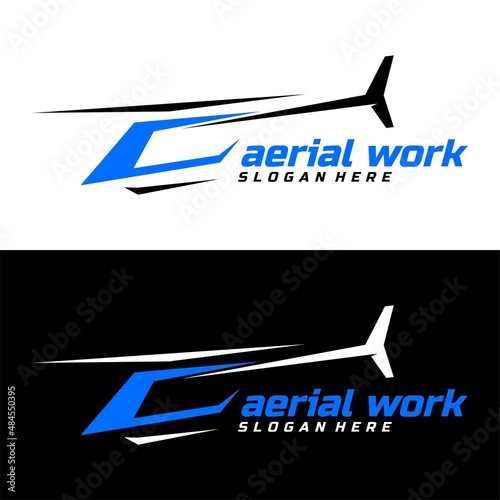 HELI LOGO ICON DESIGN VECTOR