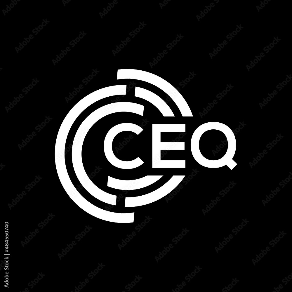ceq letter logo design on black background. ceq creative initials letter logo concept. ceq letter design. ceq letter logo design on black background. ceq creative initials letter logo concept. ceq letter design.