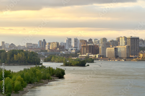 Panorama of Novosibirsk on the Ob
