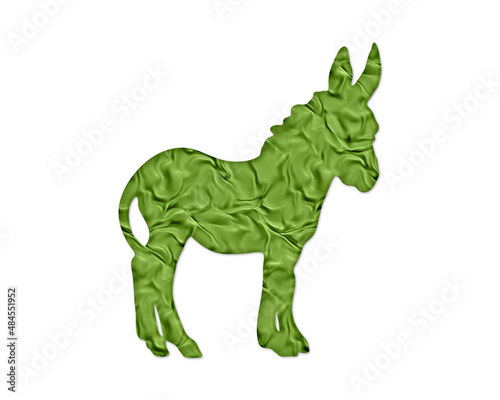 Donkey Animal Green Crispy Icon Logo Symbol illustration © SunFrot