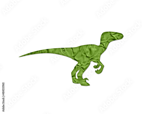 Dinosaur T rex Dino Green Crispy Icon Logo Symbol illustration
