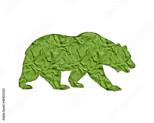 Bear Animal Green Crispy Icon Logo Symbol illustration © SunFrot