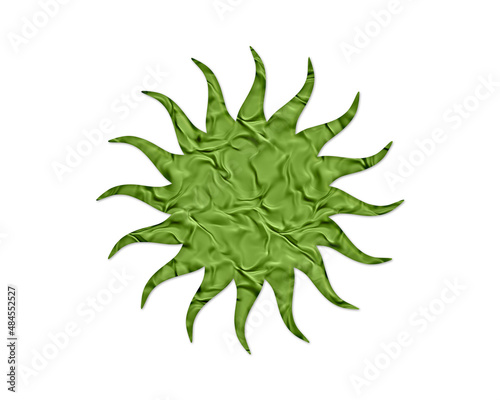 Sun, Solar System Green Crispy Icon Logo Symbol illustration