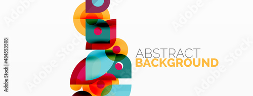 Colorful geometric pattern, minimal abstract background for wallpaper, banner, presentation