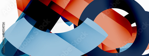 Color geometric stripes, lines abstract background. Minimal geometric template for wallpaper, banner, presentation