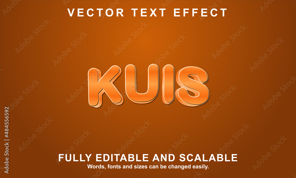 KUIS style editable text effect KUIS style editable text effect