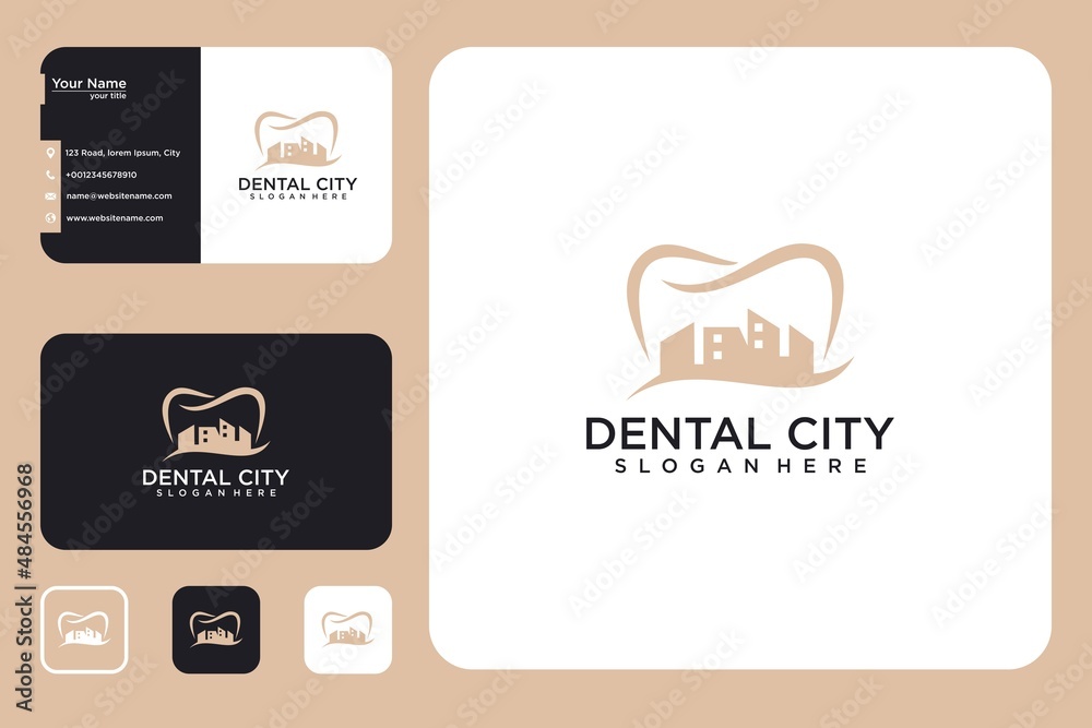 Dental city logo design and business card