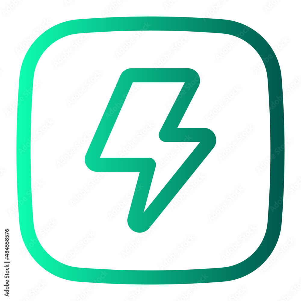 thunderbolt gradient icon thunderbolt gradient icon