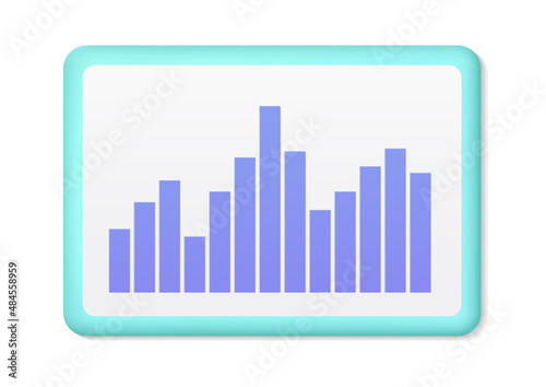 Blue bar Chart Icon