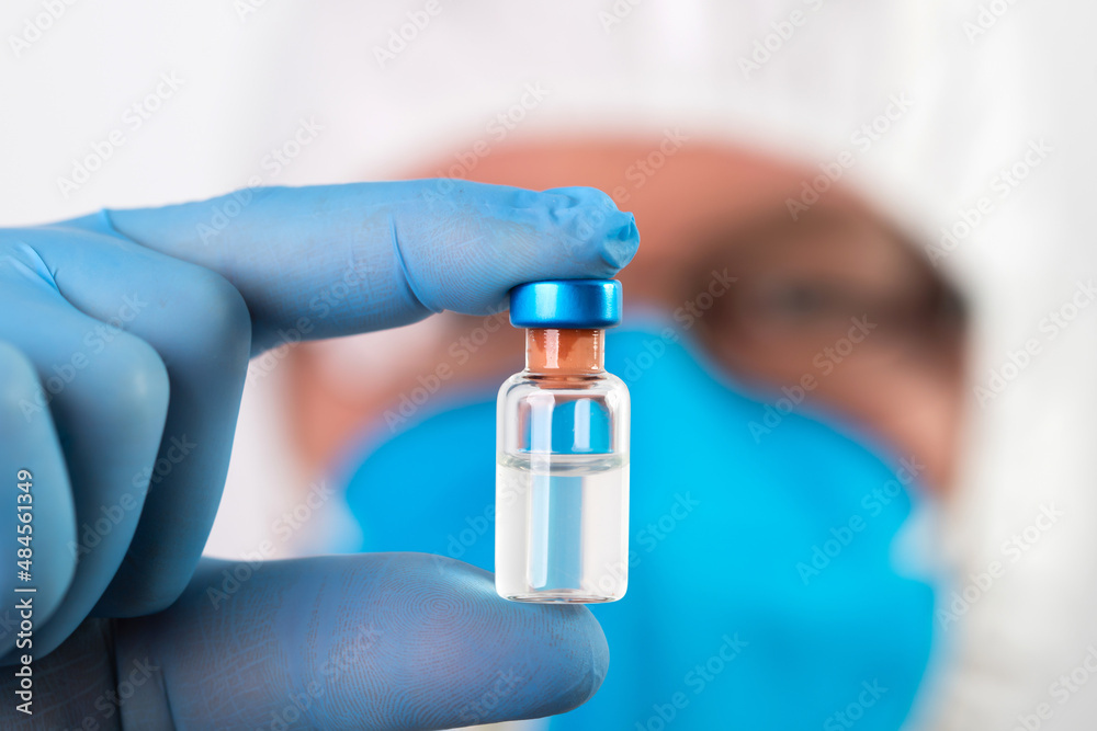Herd immunity in community, doctor with vaccine. Herd immunity in community, doctor with vaccine.