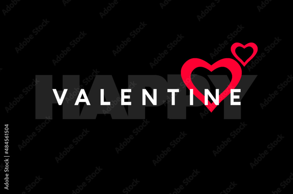 Happy Valentine's day background with two heart patterns and typography of happy valentine text. Vector illustration. Wallpaper, flyers, invitations, posters, brochures, banners. Happy Valentine's day background with two heart patterns and typography of happy valentine text. Vector illustration. Wallpaper, flyers, invitations, posters, brochures, banners.