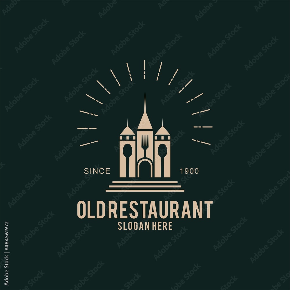 
Unique and classic old restaurant logo design