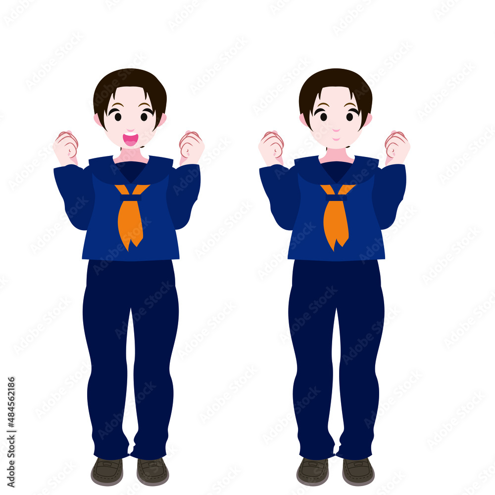 グッとするセーラー服の女学生 グッとするセーラー服の女学生