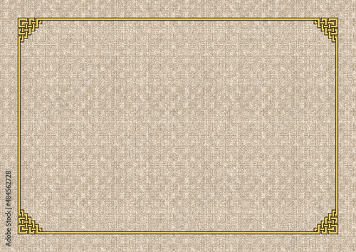 Oriental pattern, classical pattern, traditional pattern, style frame, wedding invitation, invitation background
