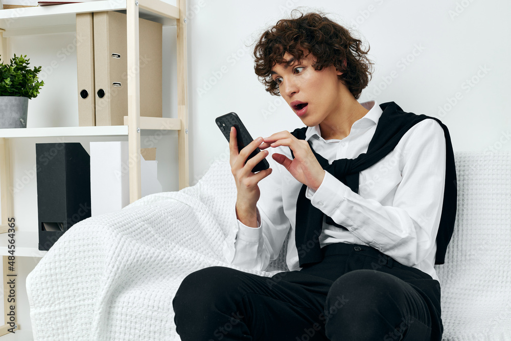 guy in the room on the couch with the phone online learning Social networks guy in the room on the couch with the phone online learning Social networks