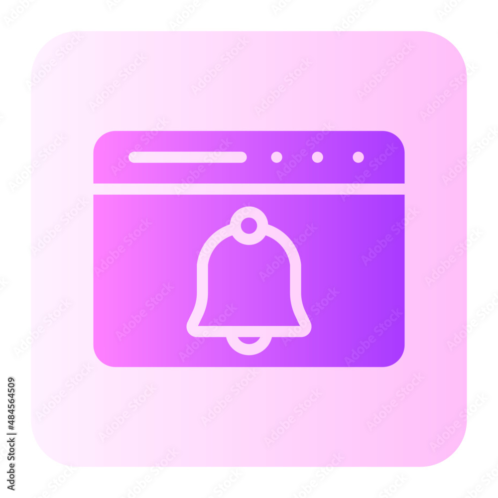 notification bell gradient icon notification bell gradient icon