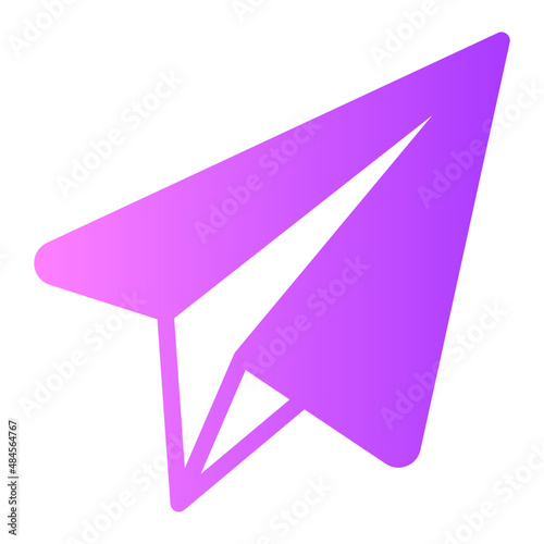 Airplane gradient icon