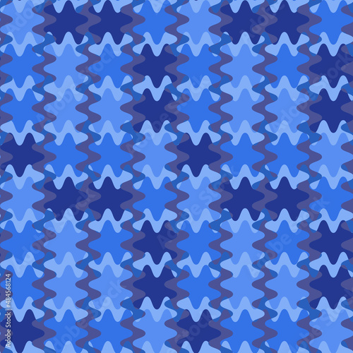 A seamless pattern on a square background is a patchwork mat made of different colored spots