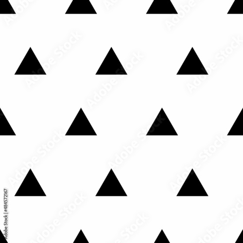 Seamless abstract triangle scandinavian pattern. Textile background. Wrapping texture. Stock vector.