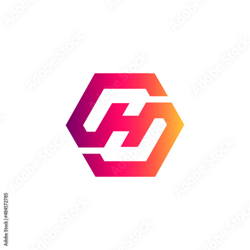letter HS logo design
