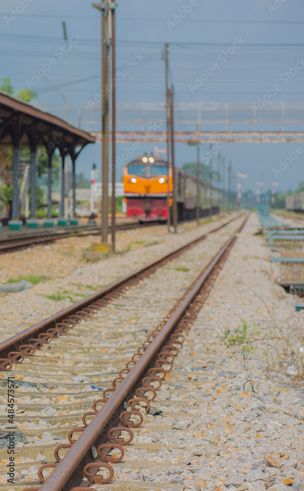 Fototapeta premium train railway railroad track for junction