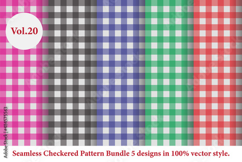 Argyle Pattern Bundle 5 designs Vol.15,Argyle vector,geometric, background,wrapping paper,Fabric texture,Classic Knitted,plaid