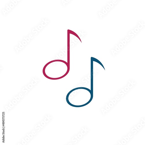 Music Note Icon Vector illustration design