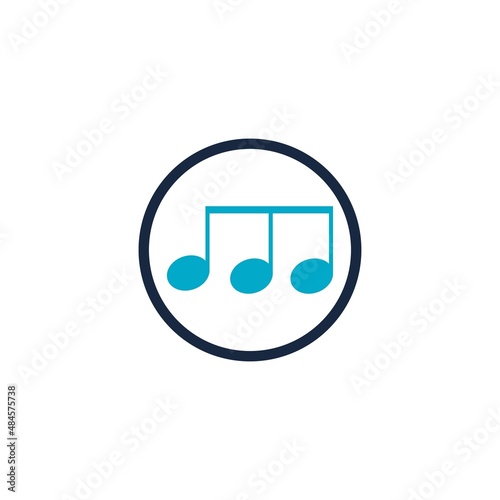 Music Note Icon Vector illustration design