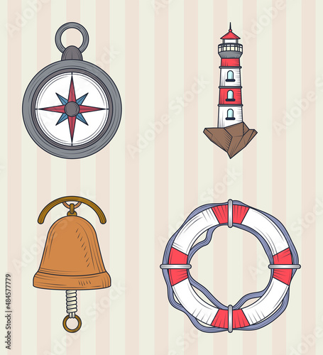 nautical icons set
