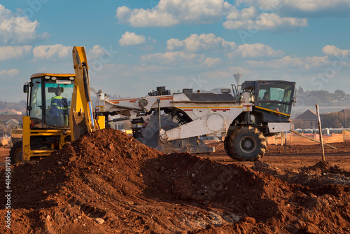 Photography Cold recycler and soil stabilizer