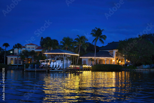 Christmas boat parade in Melbourne Florida