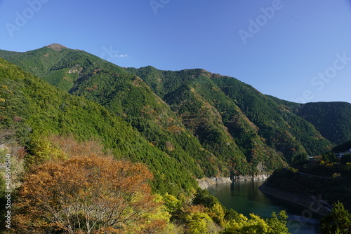 川上村 秋色増す山々