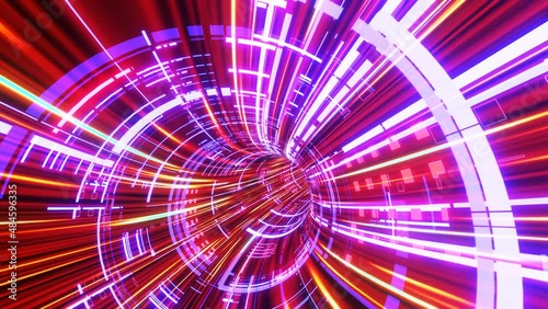 Super High Speed Hyper Neon Tunnel