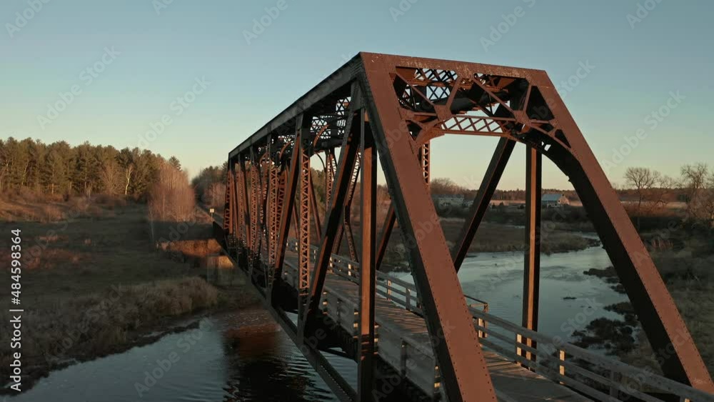 Truss bridge near Fitzroy Harbor, Canada Truss bridge near Fitzroy Harbor, Canada
