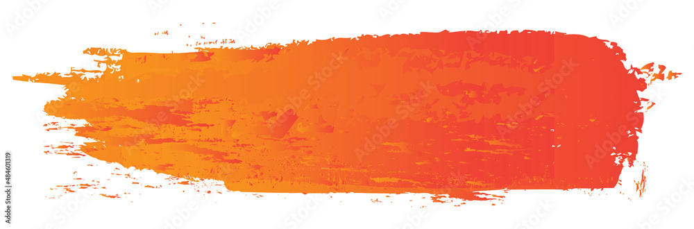 Orange brush stroke isolated on white background. Trendy brush stroke vector for orange ink paint, grunge backdrop, dirt banner, watercolor design and dirty texture. Brush stroke vector Orange brush stroke isolated on white background. Trendy brush stroke vector for orange ink paint, grunge backdrop, dirt banner, watercolor design and dirty texture. Brush stroke vector