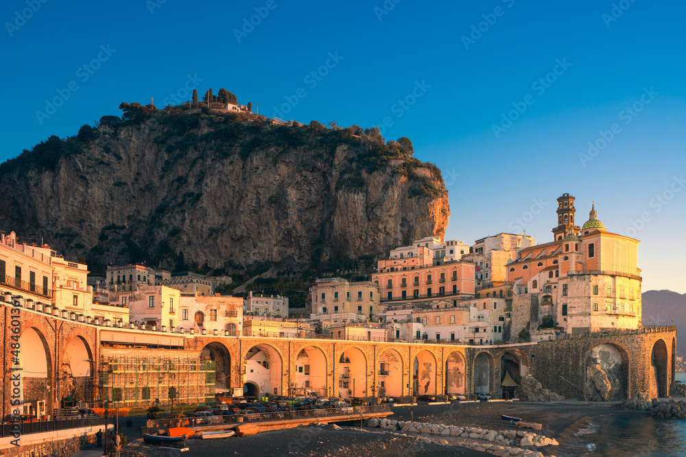 village of atrani, in the amalfi coast, italy