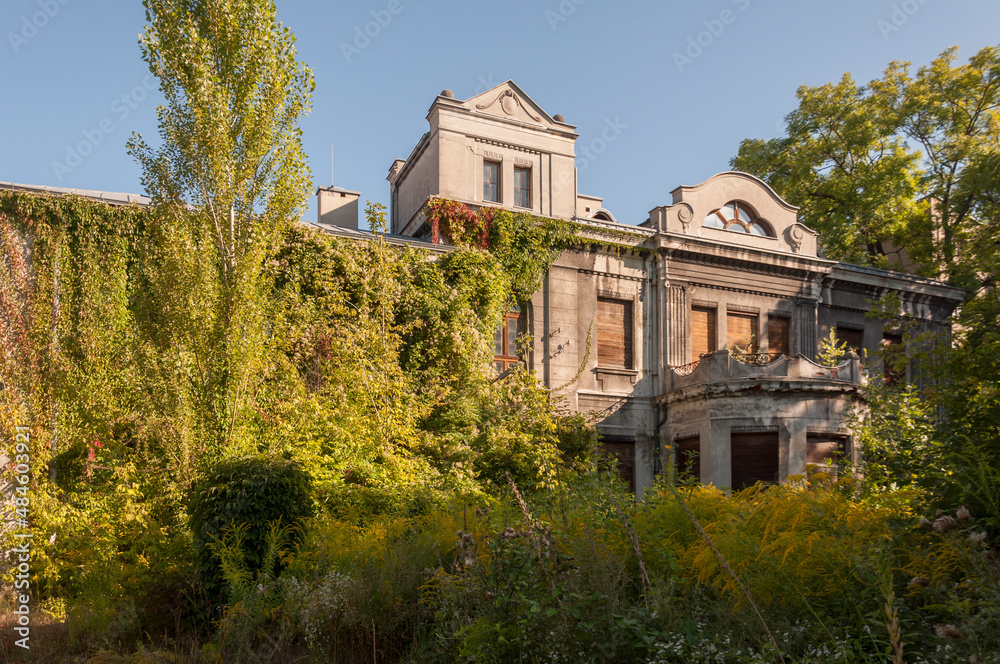 Old haunted abandoned mansion in Poland