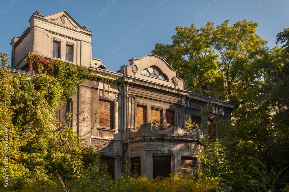 Old haunted abandoned mansion in Poland