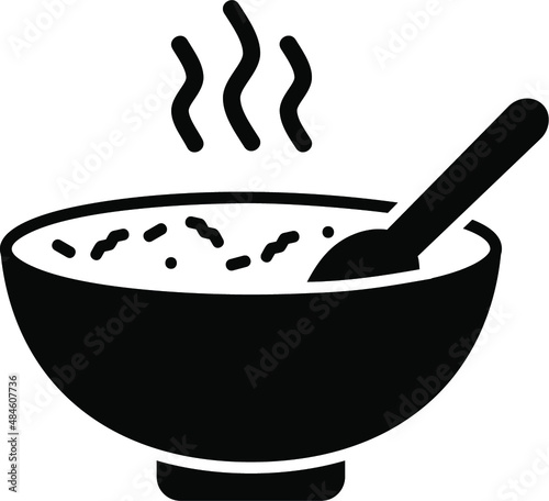 Hot Food Glyph Icon
